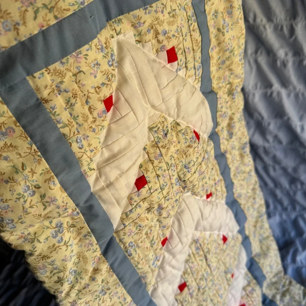 Handmade vintage quilted